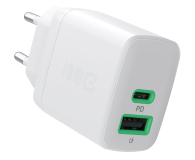 Green Cell PowerSource Duo30 30W USB-C USB-A Power Delivery biały - 1528925 - zdjęcie 1